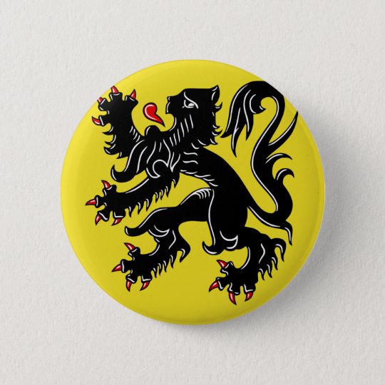 Badge Rond 5 Cm Drapeau de la Flandre (Belgique) | Zazzle.fr