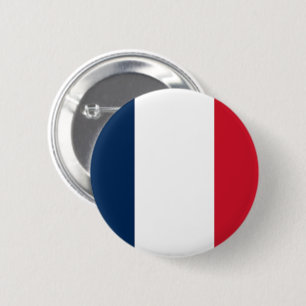 Badge Rond 5 Cm Drapeau de la France