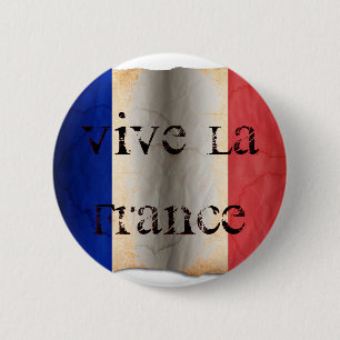 Badge Rond 5 Cm Drapeau de la France