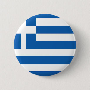 Badge Rond 5 Cm Drapeau de la Grèce