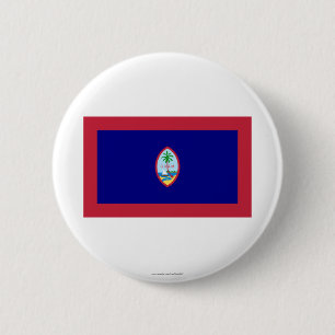 Badge Rond 5 Cm Drapeau de la Guam