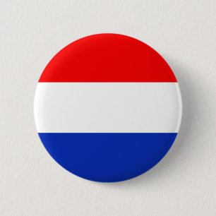 Badge Rond 5 Cm Drapeau de la Hollande