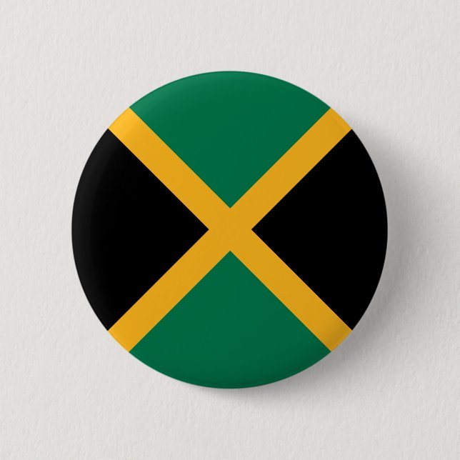 Badge Rond 5 Cm Drapeau de la Jamaïque (Devant)