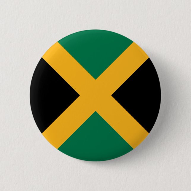 Badge Rond 5 Cm Drapeau de la Jamaïque (Devant)