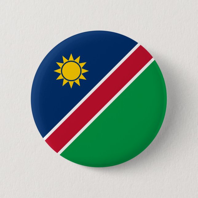 Badge Rond 5 Cm Drapeau de la Namibie (Devant)