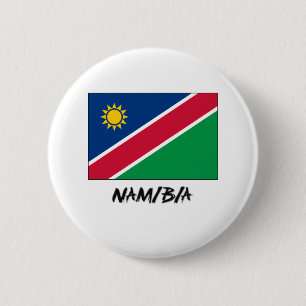 Badge Rond 5 Cm Drapeau de la Namibie