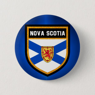 Badge Rond 5 Cm Drapeau de la Nouvelle-Écosse