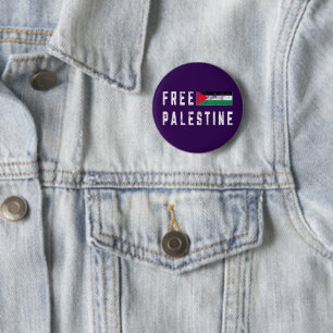 Badge Rond 5 Cm Drapeau de la Palestine libre Palestine