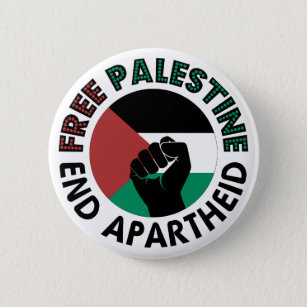Badge Rond 5 Cm Drapeau de la Palestine libre pour mettre fin à l'