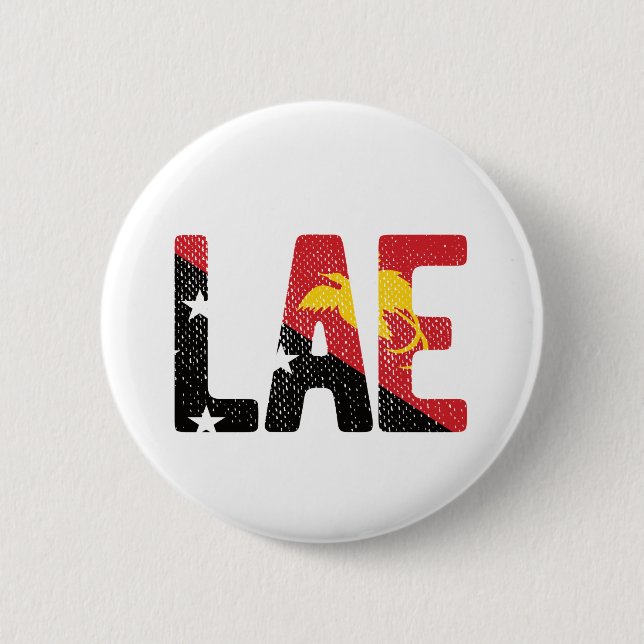 Badge Rond 5 Cm Drapeau de la Papouasie-Nouvelle-Guinée (Devant)