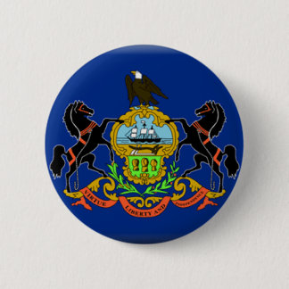 Badge Rond 5 Cm Drapeau de la Pennsylvanie