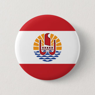 Badge Rond 5 Cm Drapeau de la Polynésie française