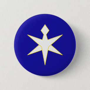 Badge Rond 5 Cm Drapeau de la préfecture de Chiba, Japon
