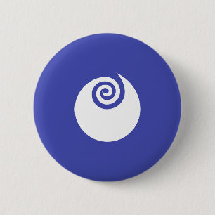 Badge Rond 5 Cm Drapeau de la préfecture d'Ibaraki, Japon