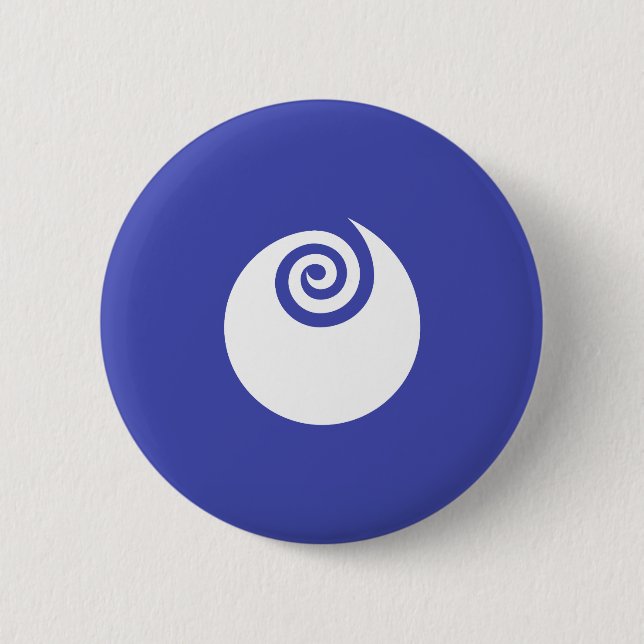 Badge Rond 5 Cm Drapeau de la préfecture d'Ibaraki, Japon (Devant)