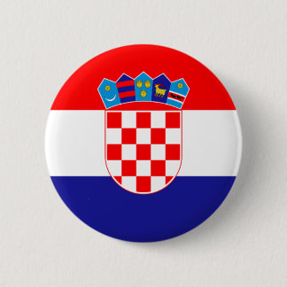 Badge Rond 5 Cm Drapeau de la République de Croatie