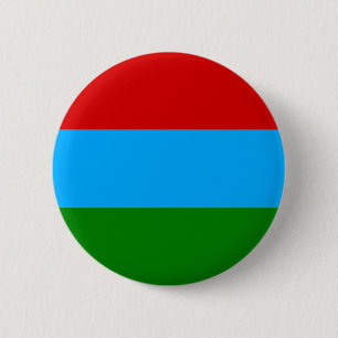 Badge Rond 5 Cm Drapeau de la République de Karelia