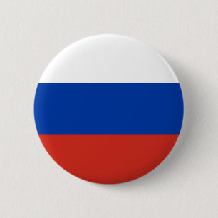 Badge Rond 5 Cm Drapeau de la Russie sur le Pin/insigne de bouton