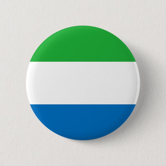 Badge Rond 5 Cm drapeau de la Sierra Leone (Devant)