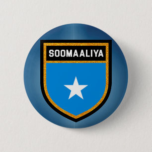 Badge Rond 5 Cm Drapeau de la Somalie
