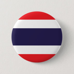 Badge Rond 5 Cm Drapeau de la Thaïlande