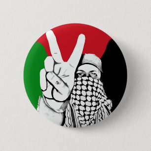 Badge Rond 5 Cm Drapeau de la victoire palestinienne