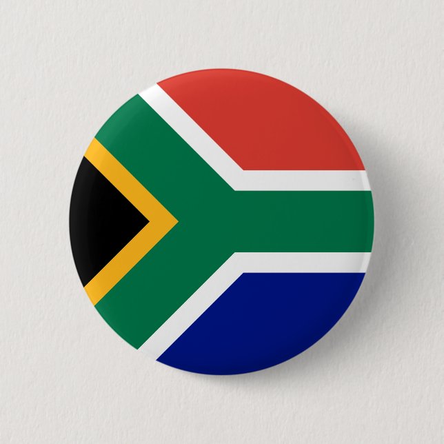 Badge Rond 5 Cm Drapeau de l'Afrique du Sud (Devant)