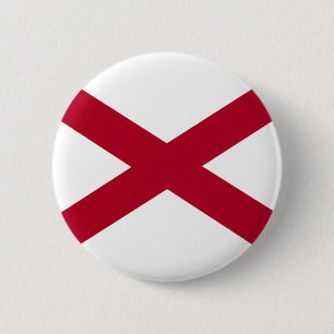 Badge Rond 5 Cm Drapeau de l'Alabama