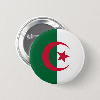 Badge Rond 5 Cm Drapeau de l'Algérie