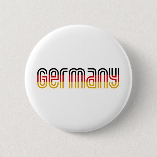 Badge Rond 5 Cm Drapeau de l'Allemagne ! (Devant)