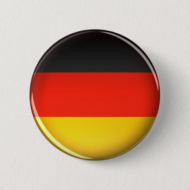 Badge Rond 5 Cm Drapeau de l'Allemagne - bouton (Devant)