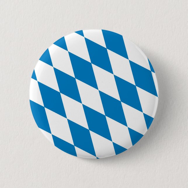 Badge Rond 5 Cm drapeau de l'allemagne de bavarie (Devant)