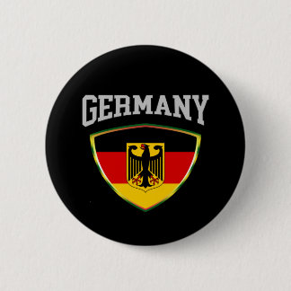Badge Rond 5 Cm Drapeau De L'Allemagne & Emblem