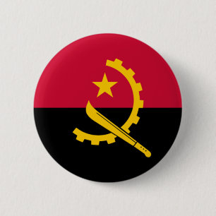 Badge Rond 5 Cm Drapeau de l'Angola
