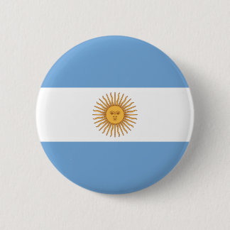 Badge Rond 5 Cm Drapeau de l'Argentine