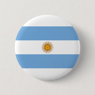 Badge Rond 5 Cm Drapeau de l'Argentine