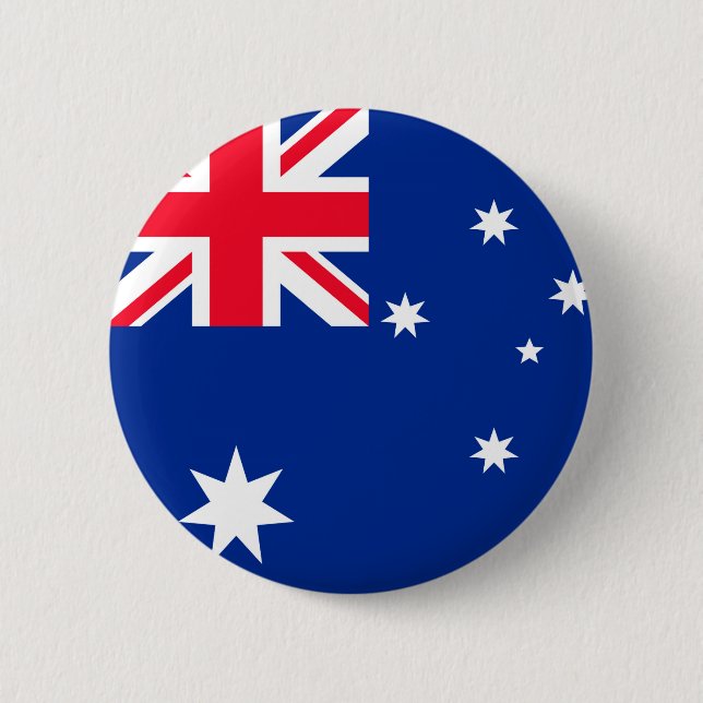 Badge Rond 5 Cm Drapeau de l'Australie (Devant)