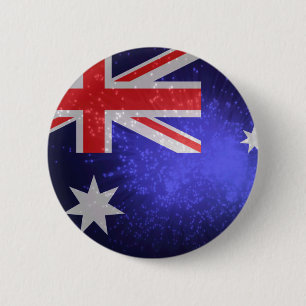 Badge Rond 5 Cm Drapeau de l'Australie