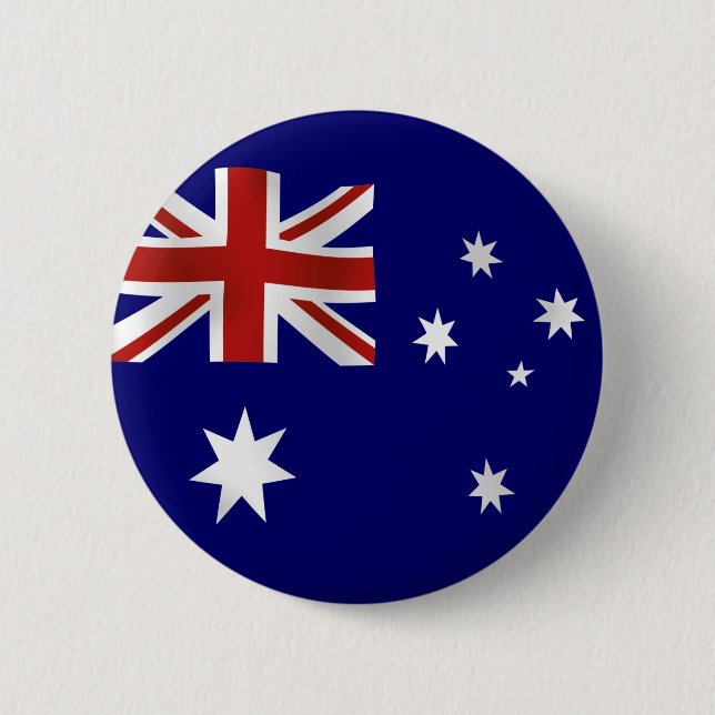 Badge Rond 5 Cm Drapeau de l'Australie (Devant)