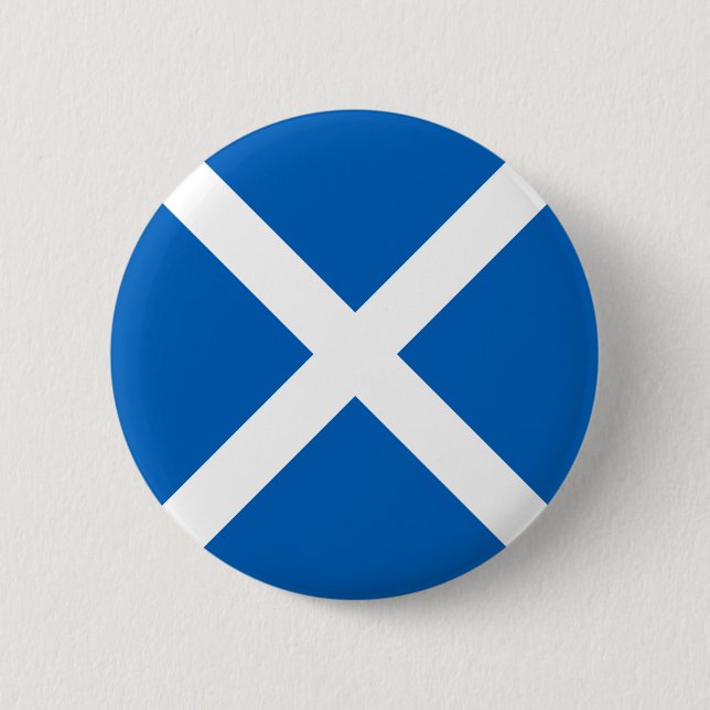 Badge Rond 5 Cm Drapeau de l'Écosse (Devant)