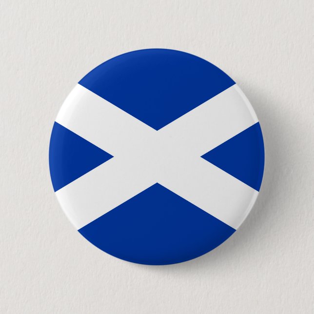 Badge Rond 5 Cm Drapeau de l'Ecosse Saltire - image de haute (Devant)