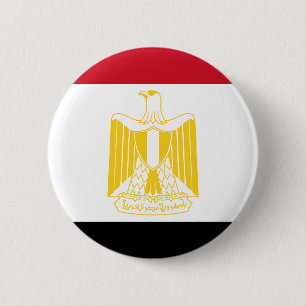 Badge Rond 5 Cm Drapeau de l'Egypte