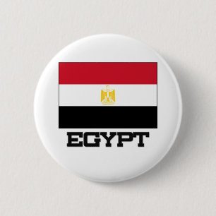Badge Rond 5 Cm Drapeau de l'Egypte