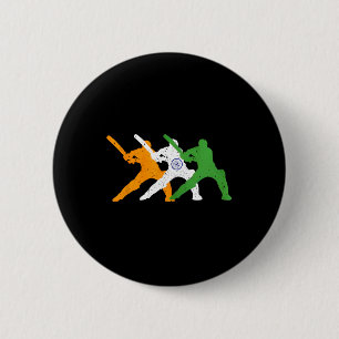 Badge Rond 5 Cm Drapeau de l'équipe de cricket indien Tsmen Fan