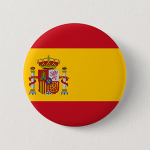 Badge Rond 5 Cm Drapeau de l'Espagne