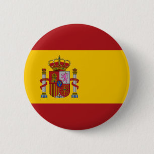 Badge Rond 5 Cm Drapeau de l'Espagne