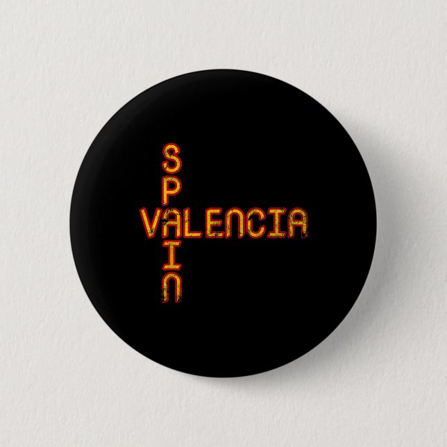 Badge Rond 5 Cm Drapeau de l'Espagne  (Devant)