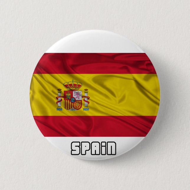 Badge Rond 5 Cm Drapeau de l'Espagne (Devant)