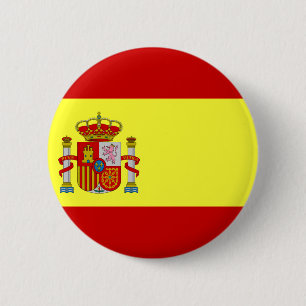Badge Rond 5 Cm Drapeau de l'Espagne
