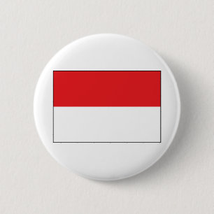 Badge Rond 5 Cm Drapeau de l'Indonésie